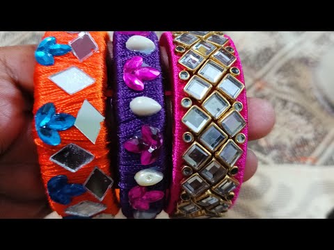 DIY Silk thread Bangles|Bridal Designer Bangles|Make your own bangles at home #jewellery #trending