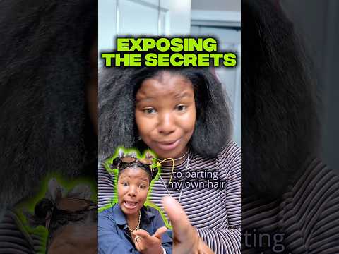 Part Hair for Knotless Smedium Braids #diyhairstyle #diybraids #knotlessbraids #type4hair #shorts