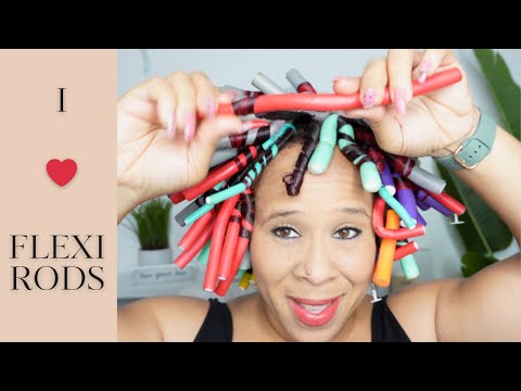 Flexi Rods on Natural Hair