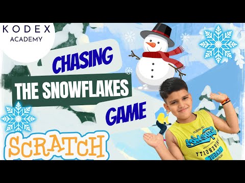 Chasing the Snowflakes by Snowman - Step by step Scratch Game Tutorial – Kodex Academy