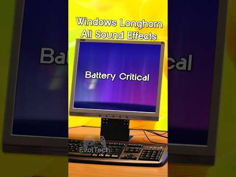 Windows Longhorn All Sound Effects!