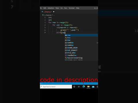 Create z shape using python.