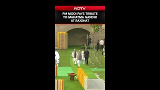 PM Modi Pays Tribute To Mahatma Gandhi At Rajghat