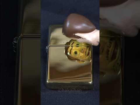 1年前に磨いたジッポライター #asmr#zippo