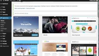 Versatile - Theme installation