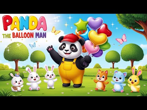 🎈Panda the Balloon Man | Fun Learning Nursery Rhymes & Kids Songs