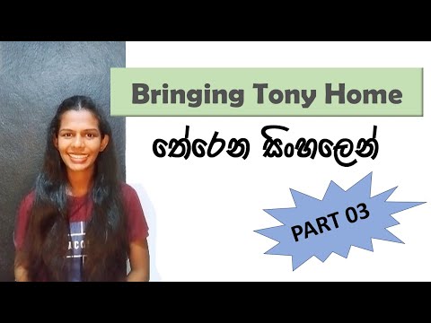 O/L English Literature 'Bringing Tony Home' තේරෙන සිංහලෙන් | Part 03