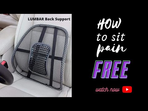 Universal Back Lumbar Support Chairs for Office Chair, Home, Car, Seat to Relieve Pain , Unboxing .