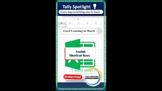 3 Useful Shortcut Keys in Excel 74 | Excel Learning for Beginners #Shorts