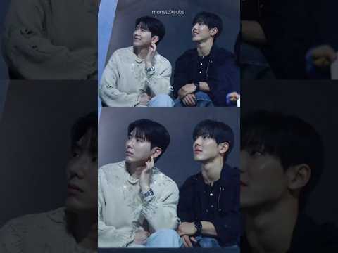 Monsta X members at Starship Debut Plan stage with Kwill. New boygroup launch #monstax #monbebe
