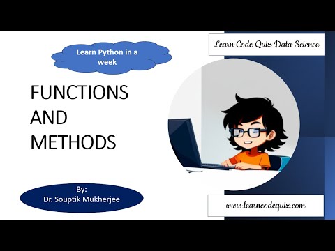 Learn Code Quiz: Data Science | Functions, and Methods | Learn Python in a Week