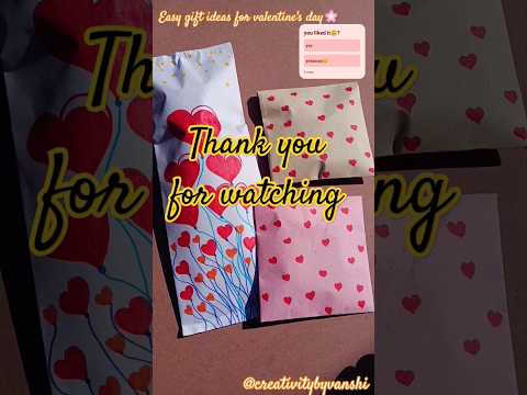 Easy gift ideas❤️#shortsfeed#youtubeshorts#ytshortsindia#ytshorts#valentinesdaygift#craft#diycrafts