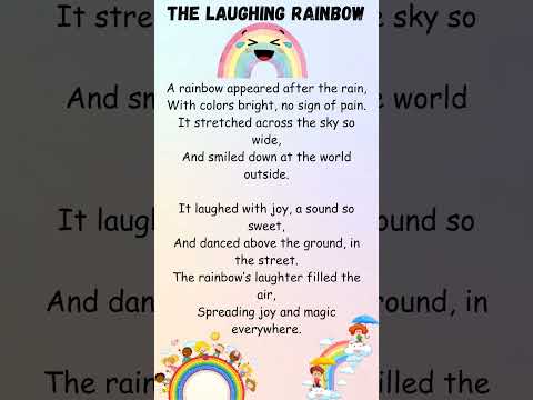 The Laughing Rainbow| Poems in English | English poem for kids | #shorts