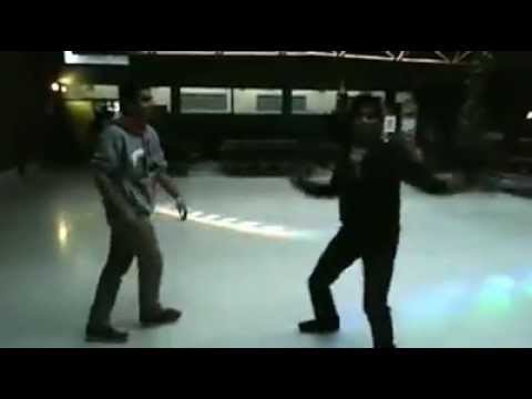 Nepali boys dancing in south indian Music  :D naka muka naka muka