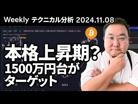 マトリックス法によるテクニカル分析（2024/11/8）本格上昇期？1500万円台がターゲット