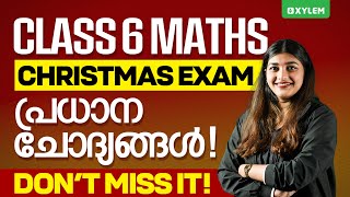 Class 6 Mathematics | Christmas Exam പ്രധാന ചോദ്യങ്ങൾ | Don’t Miss It! | Xylem Class 6