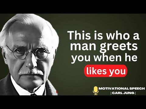 If he GREETS you like this, he's FASCINATED by you _ carl jung