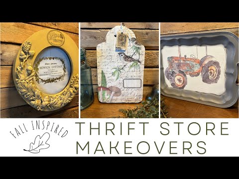 Fall inspired Thrift Store Makeovers