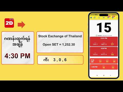 (29.08.2025) ညနေ (4:30PM) 2D3D Live တိုက်ရိုက်