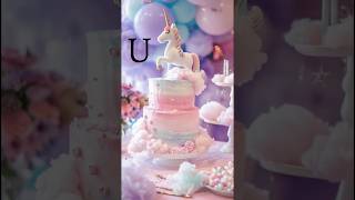 Choose your name first letter and see your beautiful cake 🎂(comment below) #trending #ytshort #viral