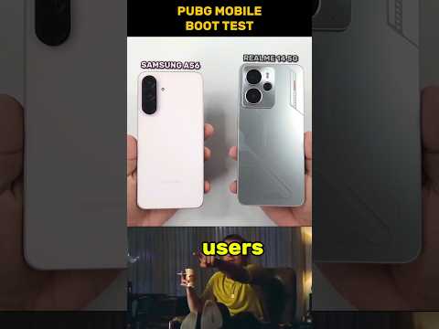 SAMSUNG A56 vs REALME 14 5G PUBG MOBILE BOOT TEST #pubgmobile #pubg #samsung