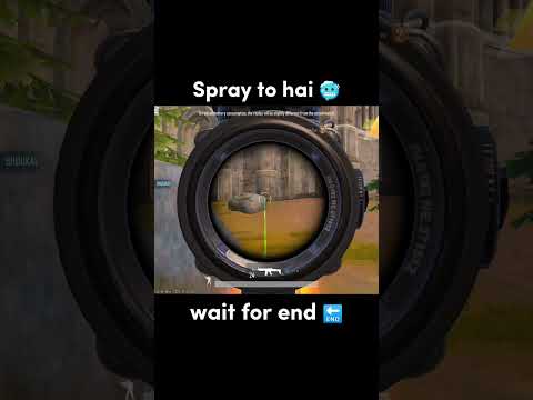Spray to ha 🥶 wait for end 🔚#bgmishorts #bgmi #shortsviral #spray