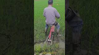 Smart Bike Of Farmer : Making Water Trench For Rice Field Efficiency