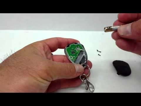Aleko LM123 Remote Transmitter remove and replace battery
