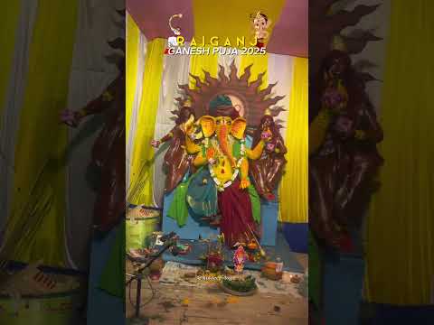 Raiagnj Ganesh Puja 2025 #ytshorts #ganeshchaturthi #puja #ganeshpuja #ganpatibappamorya #shortsfeed