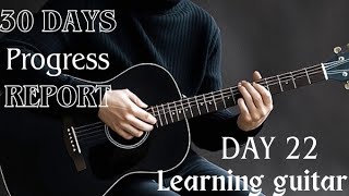 “Guitar Tips for Beginners: What I’ve Mastered by Day 22!”