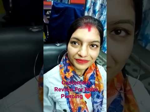 Customer's Review For Nose Piercing  In Bengali ❤️ ... #ytshorts #professional  #nose #nosepiercing