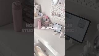 ☆How to make your study desk aesthetic ? | #aesthetic #study #fypシ #shorts