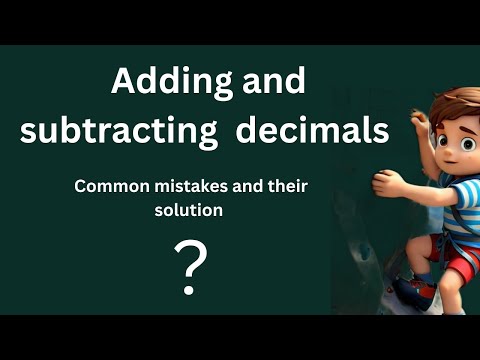 Adding and subtracting decimals| how to add decimals | #mathsclimber