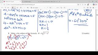 Making Subject of the Formula