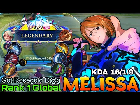 Deadly Goldlaner Melissa 82% Win Rate - Top 1 Global Melissa by Got Rosegold D@g - Mobile Legends