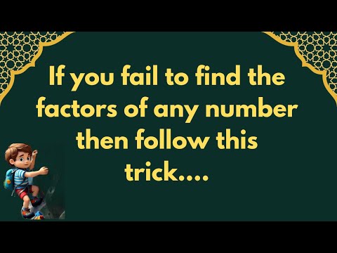 How to find factors .| easy way to find factors by prime factorization method| maths climber