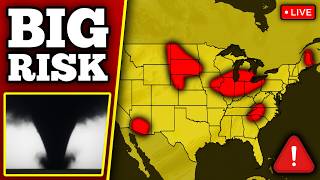 🔴 BREAKING TORNADO WARNINGS IN ILLINOIS - Large Tornadoes Possible With LIVE Storm Chasers...
