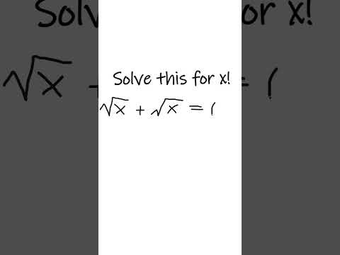 Solve this for x! #matholympiad #matholympiadquestion #matholympiadpreparation