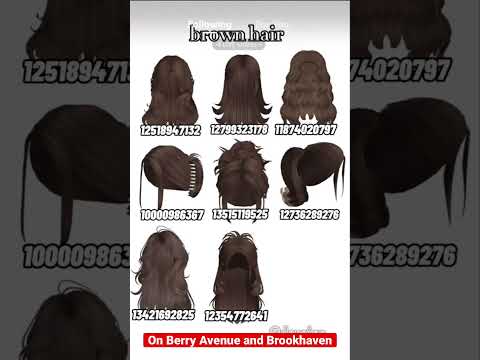 cute brown hair Roblox code #roblox #freecode #hairstyle #free #robloxcodes #hair #aesthetic