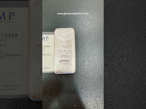 😊 PAMP 1 Kg Silver Cast Bar #silver #shorts