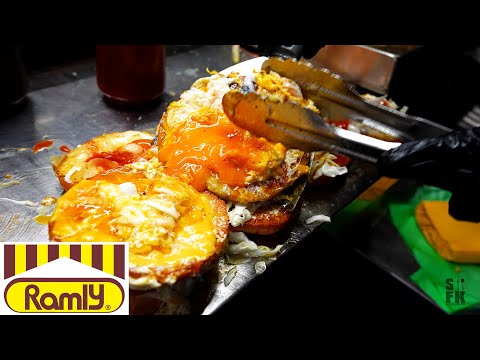 Best 5 STREET BURGER in Kuala Lumpur, Malaysia | The ultimate RAMLY BURGER | Street food