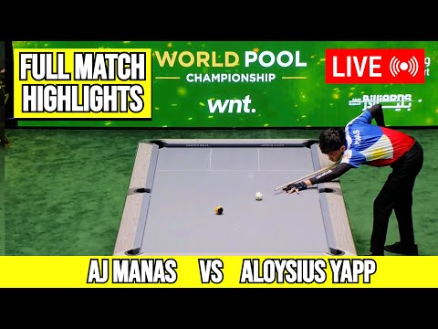 AJ Manas vs Aloysius Yapp FULL MATCH Highlights PART 1 | World Pool Championship 2025