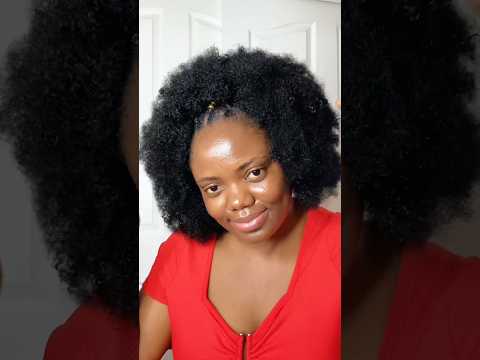 Simple and fluffy Afro kinky hairstyle # natural #hairstyle #shorts #haircare #naturalhair