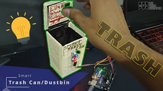 How I Made DIY Smart Dustbin Using Arduino IR Sensor & Servo - WTC Zone #tutorial  #trash #project
