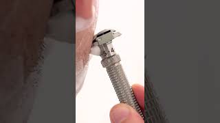 Perfect 1st Razor Beginners, Sensitive Skin: Ambassador Adjustable Stainless Steel Razor Made in USA