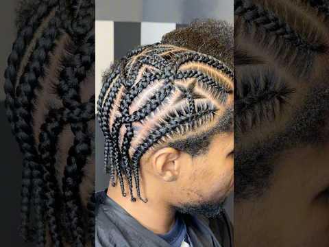 HOW MANY STARS DID YOU COUNT? 🤩⭐️💫👩🏾‍🎨 #braids #braidstyles #mensbraids