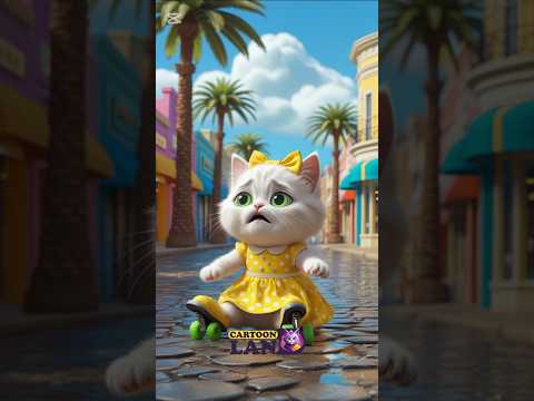 СAT BALLOON FLIES AWAY #catvideos #cat #funny #cartoon #aiart #catstory#animation #catsai #tileshop