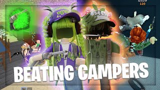 BEATING EVERY CAMPER in MM2 COMPILATION (Murder Mystery 2 Gameplay Video)