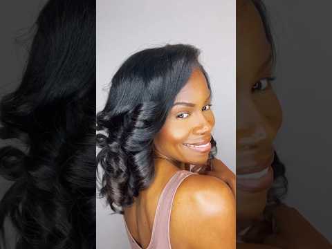 Flat Iron Curls -EAP Heat Flat Iron #flatironcurls #flatironnaturalhair #flatiron #bouncycurls