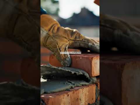 Brick by Brick – Satisfying Construction ASMR 🧱🔊 #asmr #construction #asmrbrick